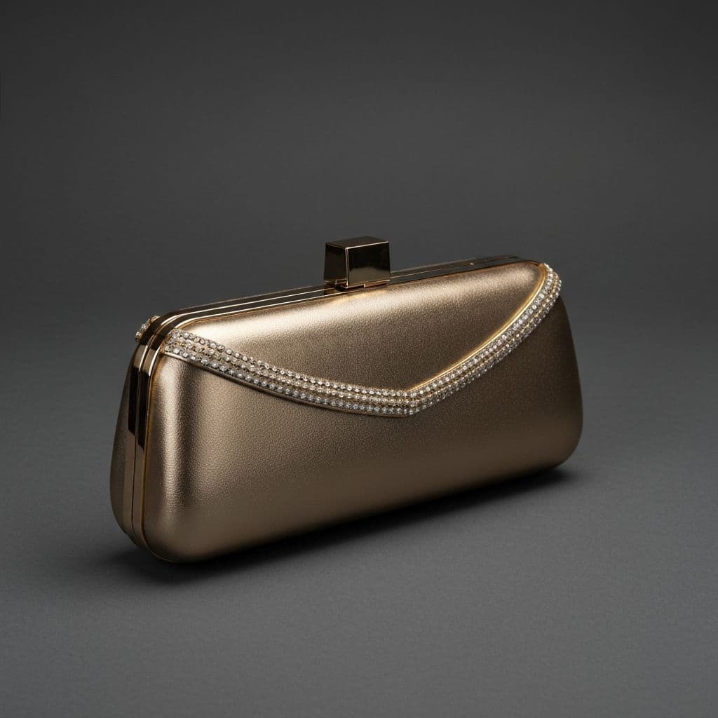 Helsinki Clutch in Champagne
